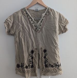 Sacred Threads Boho Hippie Shirt